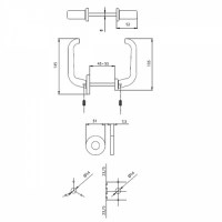 doppia maniglia LORY disegno tecnico